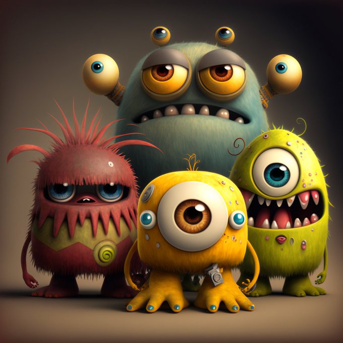 Mini Monsters tweet media