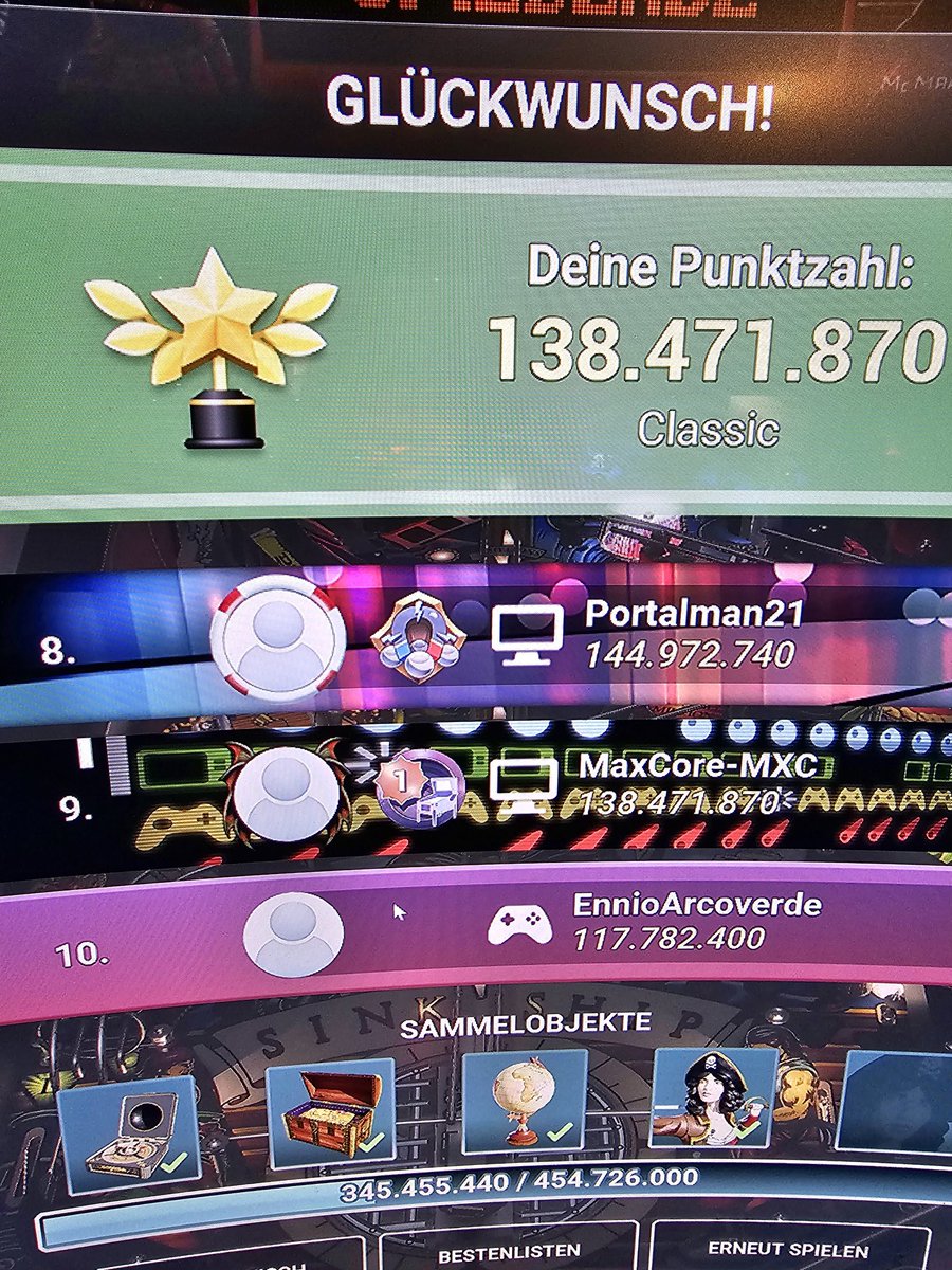 Maxcoreofficial's tweet photo. Holy.. after hours i made it into the top 10 on #blackrose . World wide... time to sleep now 🤣
@StormyDaze1 @PinballFX
#vpin #virtualpinball #pinball #flipper #pincab https://t.co/4zkLGuKf5v