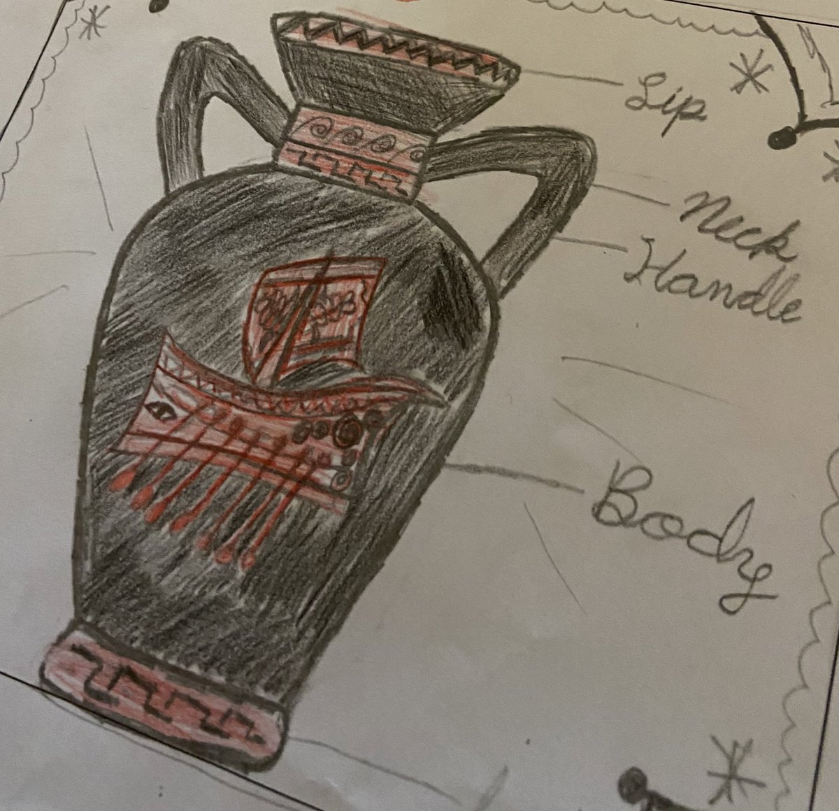 LEroomI3's tweet photo. Sketching our Greek designs in preparation for our sculpture project. https://t.co/SsvVf0hvll