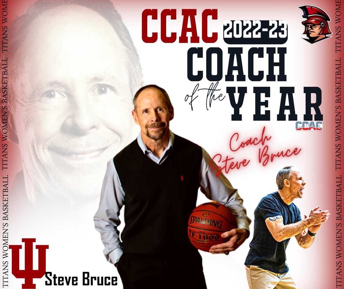 IUSBWBB's tweet photo. With great pleasure, we announce that our coach, Steve Bruce, has been named CCAC Coach of the Year. Leading the Titans women's basketball team to a 28-2 record, regular season and conference tournament titles, and the best start of 10-0.

#rolltitans https://t.co/0v0CsI7bfT