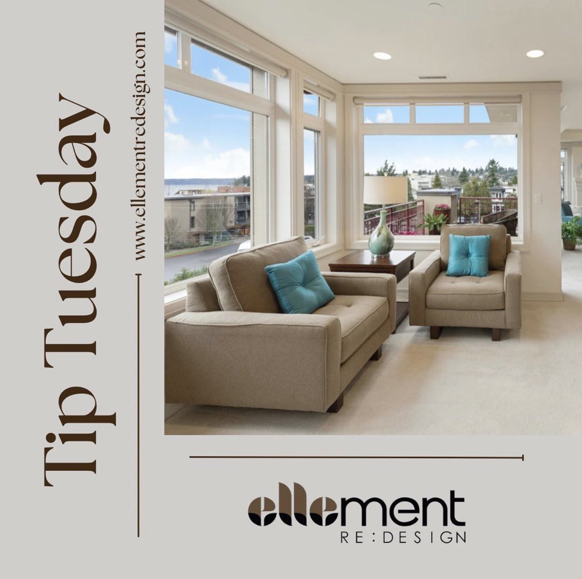 ElleHunter_YVR's tweet photo. Staging #TipTuesday 
Natural light will help make your space look fresh and welcoming.
Let natural light in by:
1. Open up all the window treatments
2. Clean all the windows and ledges
3. Use mirrors to reflect the natural light 
Make a great first impression!
#stagingtips https://t.co/KxIiHcCacQ