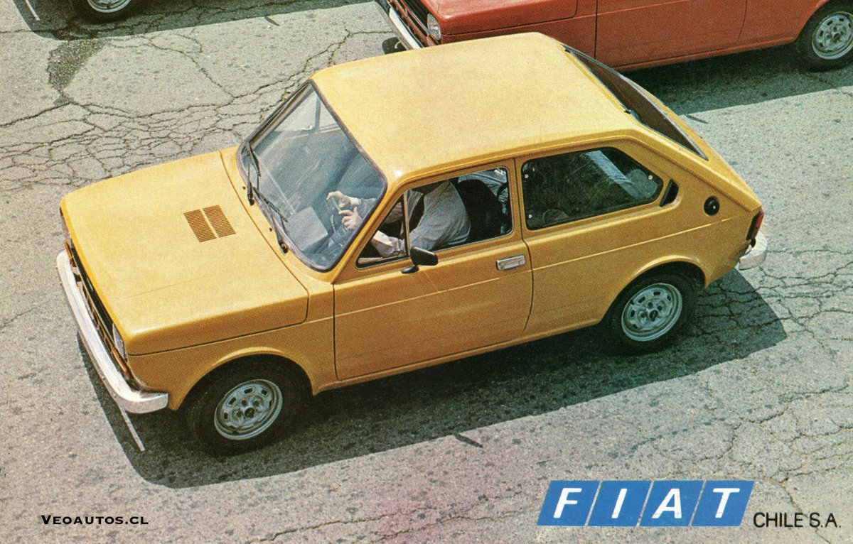 VeoAutos's tweet photo. FIAT 147 Chile Junio 1979, año en que 5.946 unidades serán ensambladas en la planta de Rancagua
+ Info Link➤https://t.co/H61SYfdnXN
#fiat147 #fiat127 #147l #147gl @fiat_fan_club @addict_car @thecarfactoids @RiveraNotario @FIATchile https://t.co/JZ3OVwHuUK