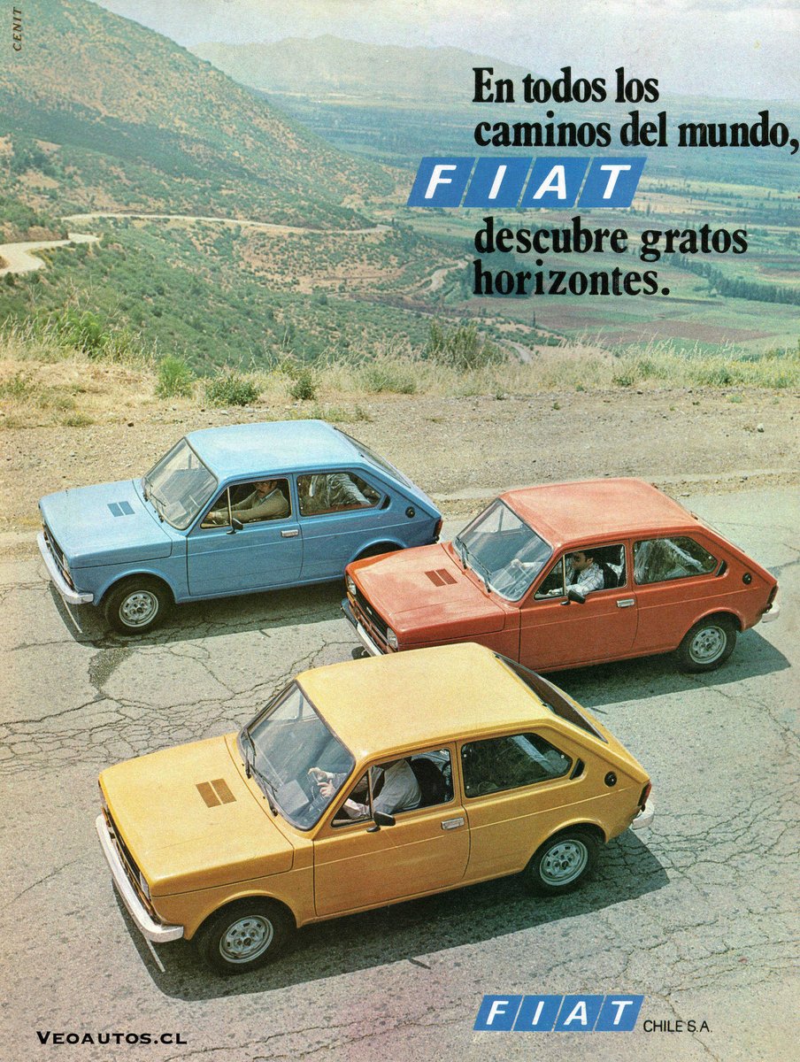 VeoAutos's tweet photo. FIAT 147 Chile Junio 1979, año en que 5.946 unidades serán ensambladas en la planta de Rancagua
+ Info Link➤https://t.co/H61SYfdnXN
#fiat147 #fiat127 #147l #147gl @fiat_fan_club @addict_car @thecarfactoids @RiveraNotario @FIATchile https://t.co/JZ3OVwHuUK
