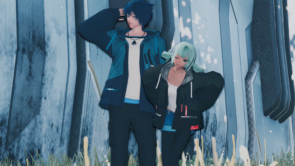Atsurubi's tweet photo. Miku and Kaito VBS~
#PSO2NGS #PSO2_NPC #HatsuneMiku #KAITO #MaintDay https://t.co/havphncjds
