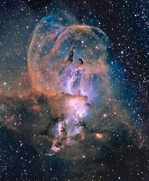 LeeAnneGibbon1's tweet photo. Starlight Lady..The Statue of Liberty Nebula (NGC 3576) is a spectacular star forming region located in the Sagittarius-Carina arm of the southern Milky Way. The nebula is found in constellation Kiel (Carina) and is about 9,000 light years away from Earth. #NGC3576 #NASA #HUBBLE https://t.co/6K0g1IU7EE