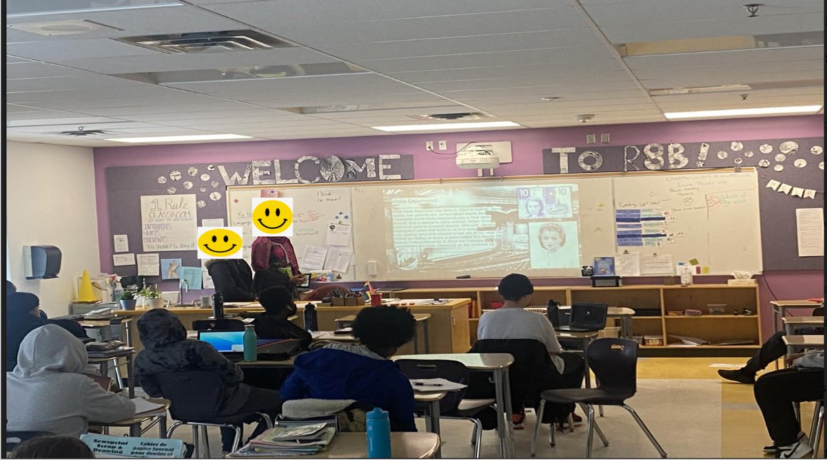 MissCatherine20's tweet photo. A big thank you to Black Student Union - BSU for organising and presenting our Black History Month rotations here @VRPSocdsb. Lots of learning and great activities today for Black History Month. @BlackExce Bravooo les amis! I am proud of you. https://t.co/JRHs4Szqqx