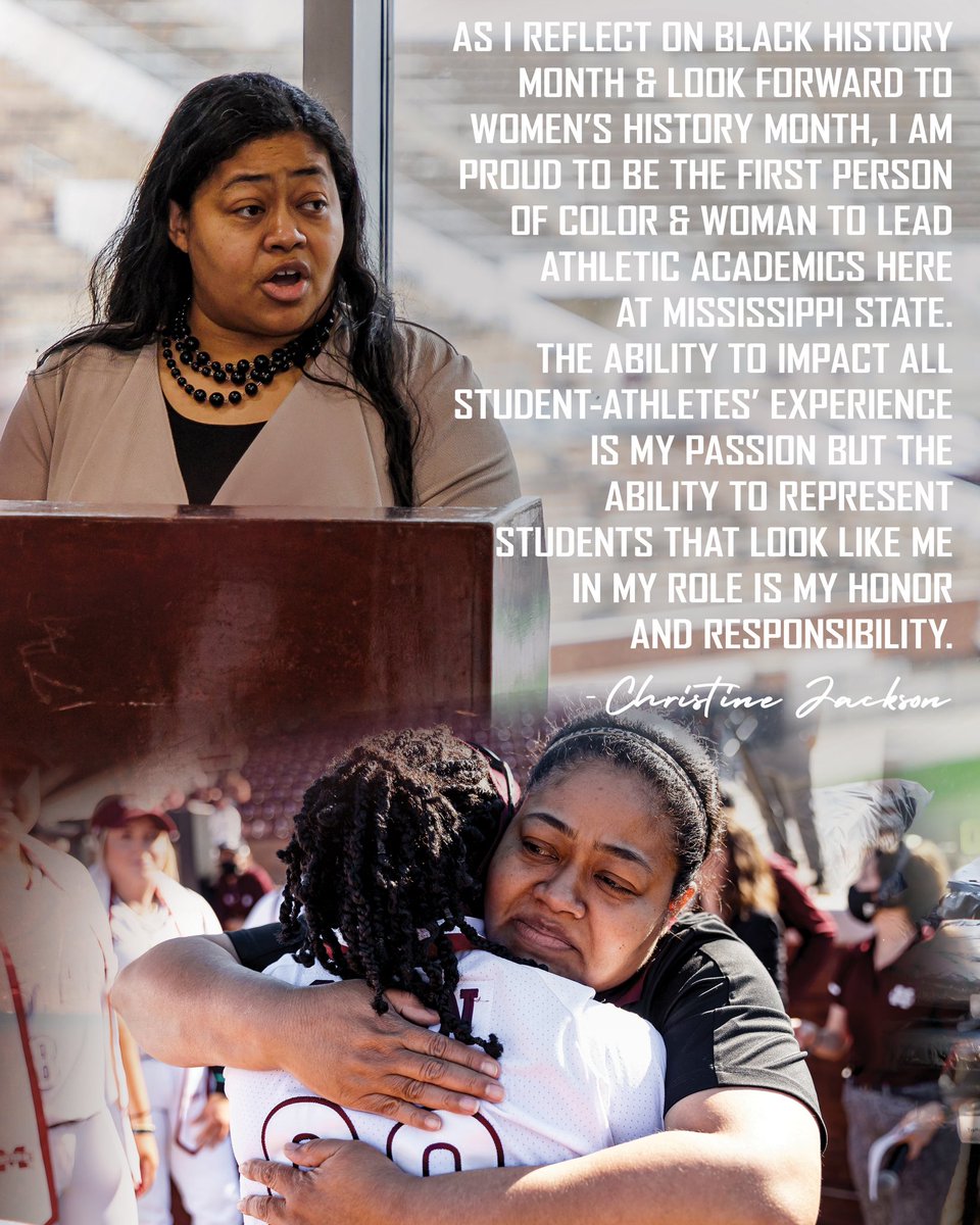 HailStateStudy's tweet photo. We are grateful for the leadership from Christine Jackson, our Senior Associate A.D./Student-Athlete Support Services &amp; Executive Director of Athletic Academics. https://t.co/7kF7i3Hl4A