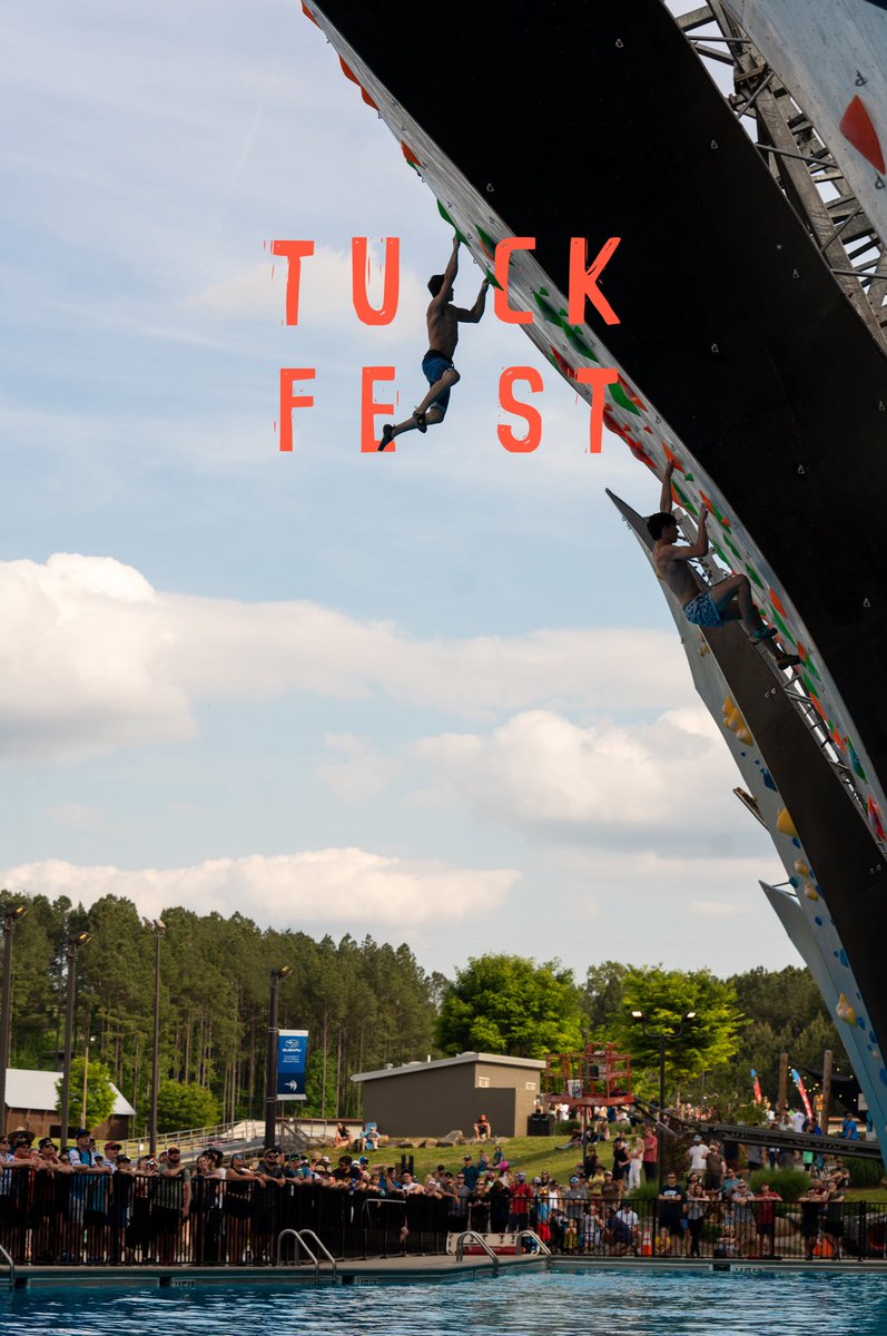 Chalk up. Splash down. The Deep Water Solo Competition returns during Tuck Fest on April 21-23rd. #TuckFestTuesday Learn more at tuckfest.whitewater.org