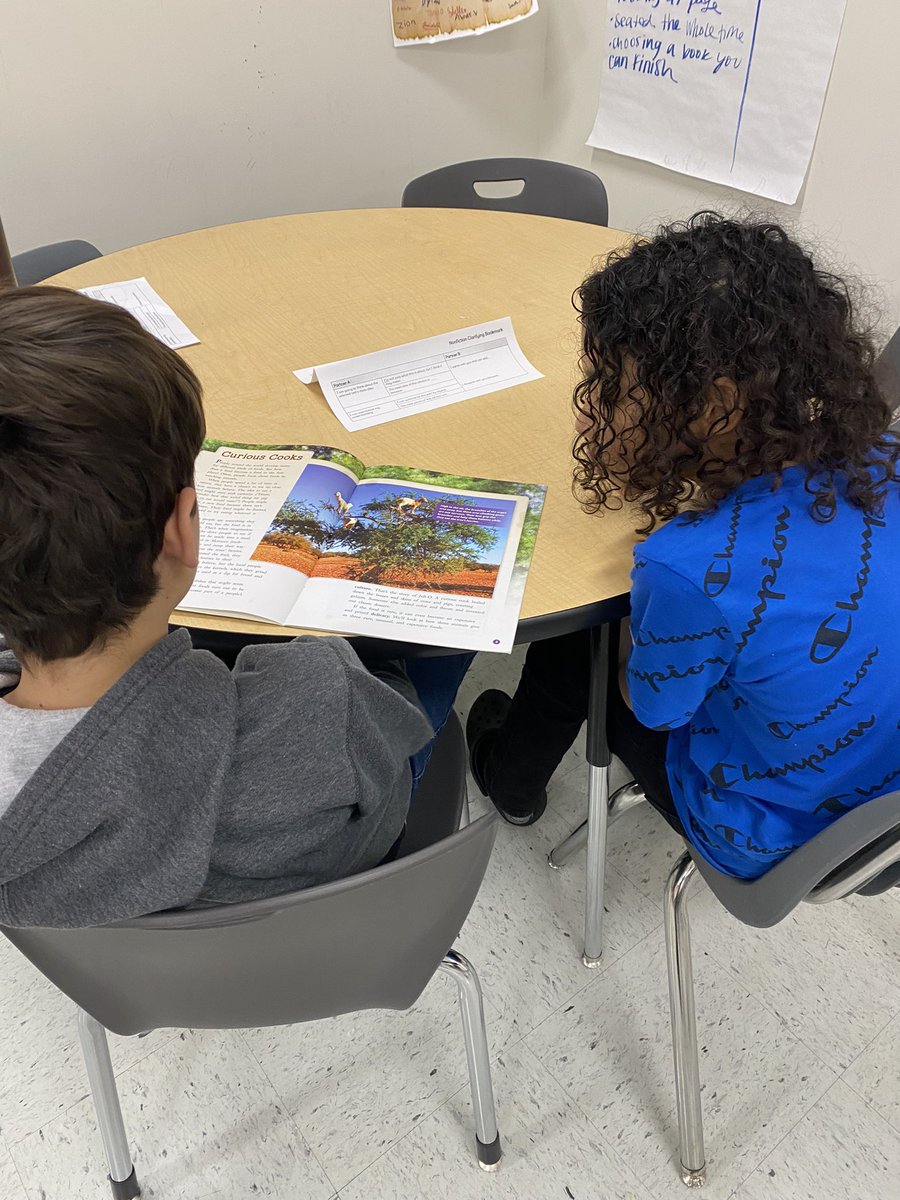 MissCascadden's tweet photo. Pioneers tried out partner reading this morning! Using handy comprehension bookmarks, students sparked discussions with each other about their findings. #readingiscool 🚀📖✏️ https://t.co/VDYKufHkNC