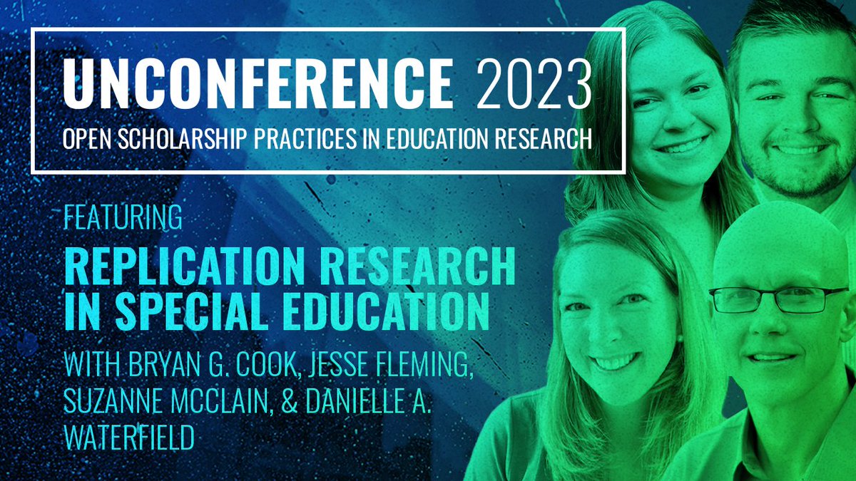 Registration is open for the free virtual Unconference on Open Scholarship Practices in Education Research! Access the agenda to learn more about what you can expect, including the Replication Research in #SpecialEducation talk! bit.ly/3OS2SgC #2023osper #openscience