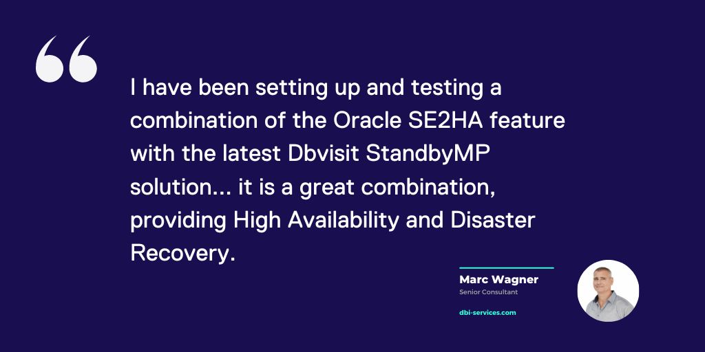 dbvisit's tweet image. Mark Wagner of @dbiservices shows how easy it is to set up a highly resilient, highly available #OracleSE database using StandbyMP ➡️ hubs.la/Q01DJ--z0