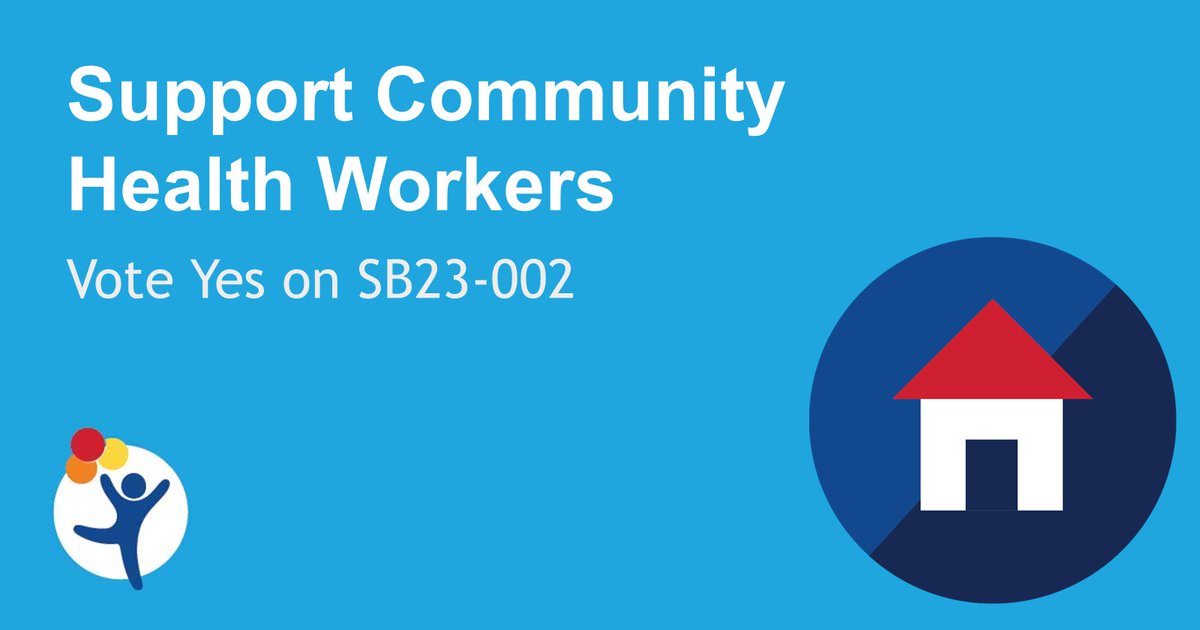 Vote YES tomorrow on SB23-2 in Senate HHS to expand access to #communityhealthworkers, promote #healthequity & lower healthcare costs. @SenRhondaFields @joannginal @SenJanetBuckner @Cutter4Colorado @sonyajlewis @jimsmallwood @PerryWillHD57 cc: @Kyle_Mullica @SSenate35 #coleg