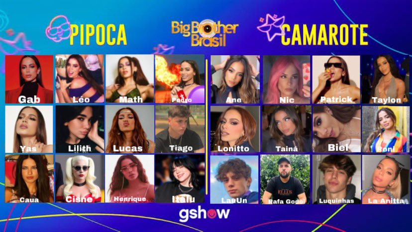 BigAnitters's tweet photo. 🚨 Esse é o elenco oficial da nossa primeira edição. O reality começa amanhã! https://t.co/nu5fOBQQbY
