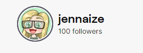 jennaize's tweet photo. I just hit 100 followers on Twitch! ๐ฅณ๐ Yay! Thank you guys! Lots more gaming to come! ๐ฎ
#Twitch #TwitchTV #TTV #TwitchAffiliate #TwitchStream #TwitchStreaming #TwitchStreamer #TwitchStreamers #Gaming #Game #Games #Gamer #Gamers #GamerGirl #GamerGirls #Jennaize #JennaizeASMR https://t.co/fplLYZNXX0