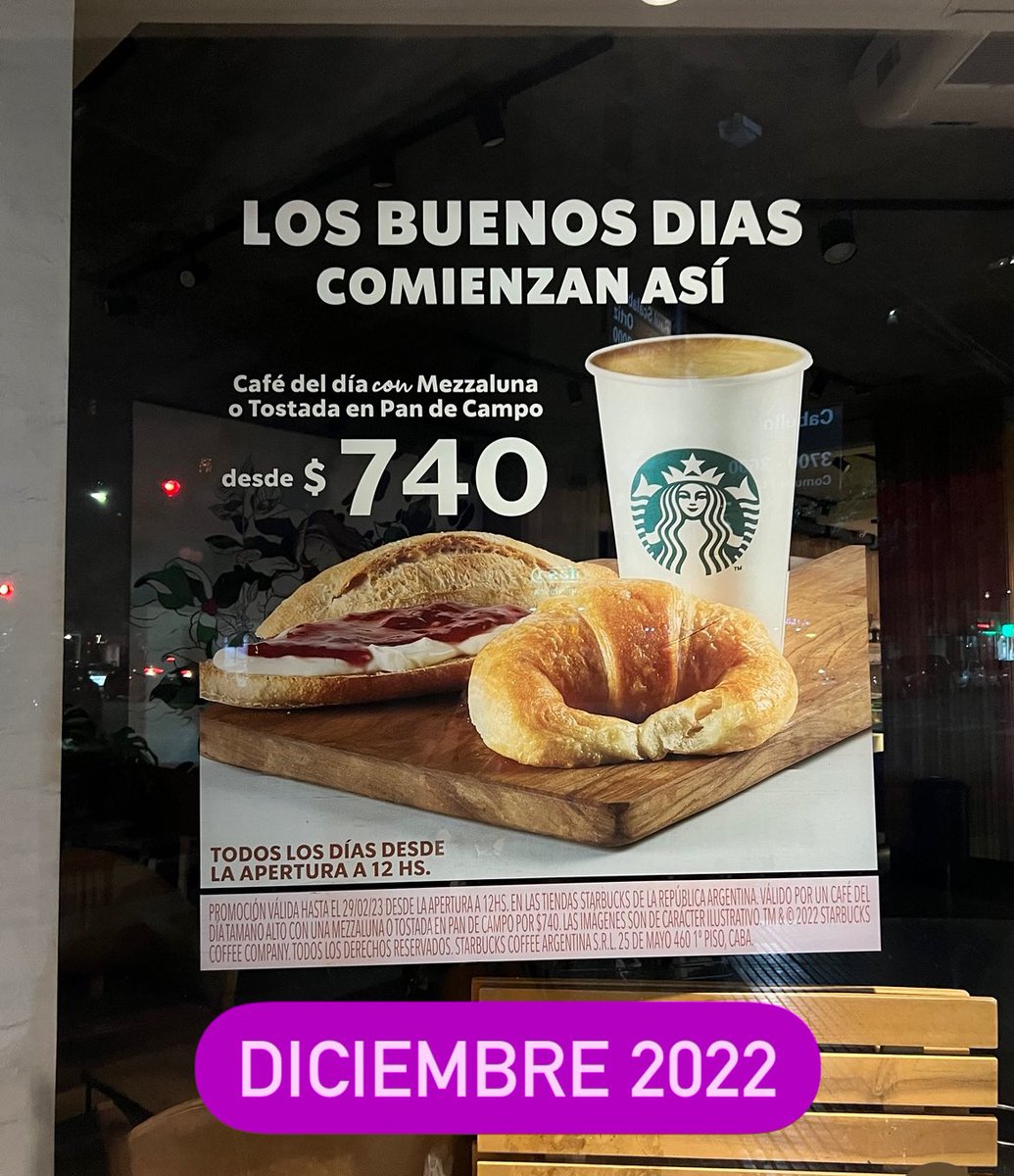 fersimonato's tweet photo. #mktg2023, definición del índice de  #inflación #Starbucks en #Argentina  Fuente: @sofiaterrile https://t.co/eVRe6fpEfx