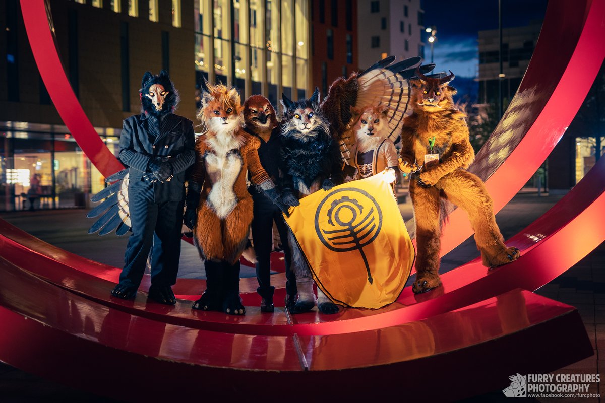 As long term passionate fan of <a href="/clckwrkcreature/">Clockwork Creature</a> I was overjoyed to make a photo for not one, but actually a whole group of them! 
Dreaming to become one someday.
#NFC2023 #nordicfuzzcon2023 

<a href="/Pyremoonshadow/">Eldanoth</a>
<a href="/ReynaVix/">Reyna</a>
<a href="/gyrhawk/">Gyrhawk🔜 JMoF, NFC</a>
<a href="/Rishary_Magicat/">Ris'hary</a>
<a href="/MitheaLaval/">Mithy</a>
<a href="/Shangfudog/">Shangfu</a>