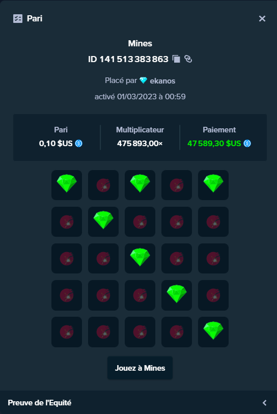 ekaanos's tweet photo. OMG JE VIENS DE HIT LES MINES SUR @Stake 

TOUJOURS EN STREAM SUR @kick 
https://t.co/zKBGOYdEyb https://t.co/ANWYFgNN8S