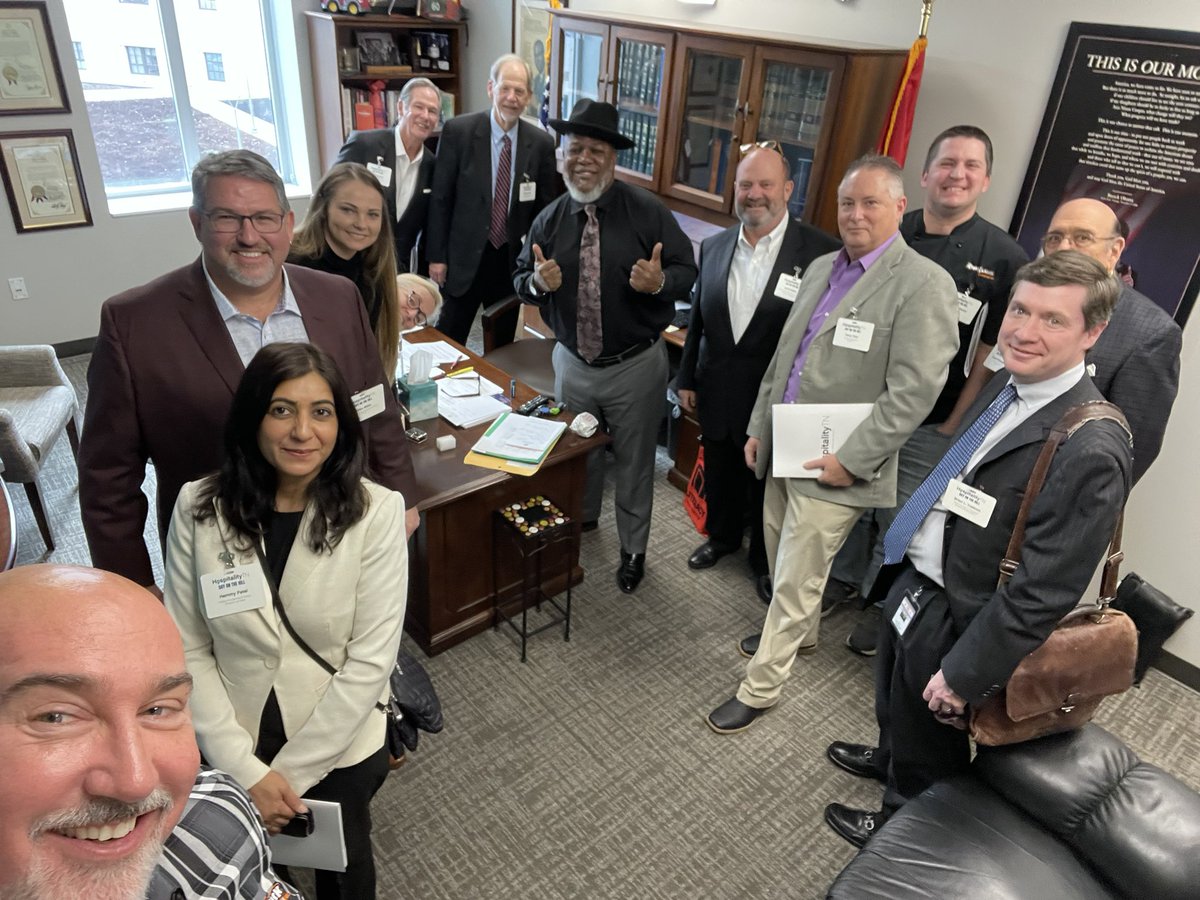 <a href="/TNRepParkinson/">State Representative Antonio Parkinson</a> thank you very much for your time on the Hill, we sincerely appreciate your support of industry <a href="/HospitalityTN/">TN Hospitality</a> $1.76 Billion sales tax revenue #realmoney