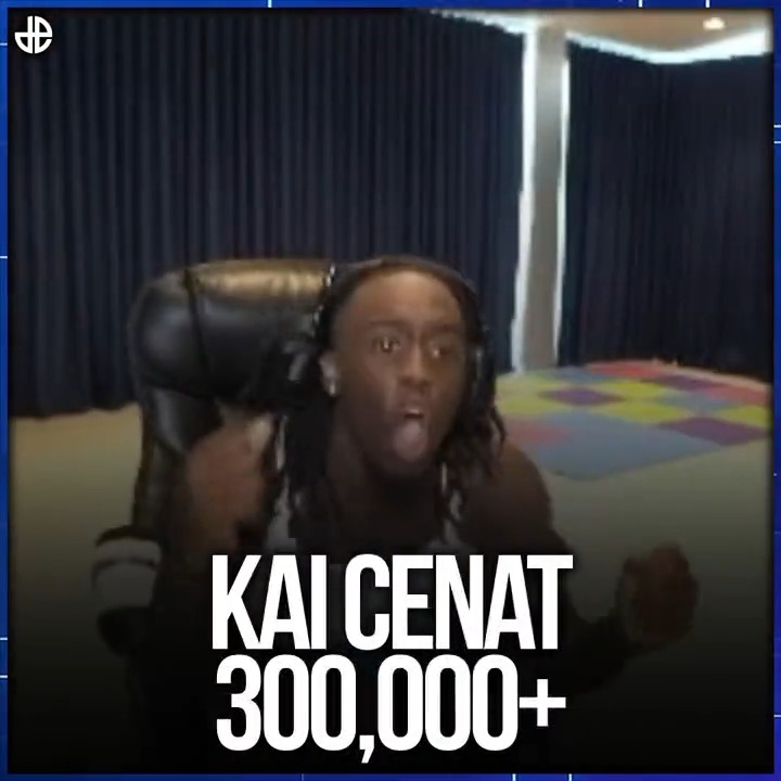 Kai Cenat breaks highest Twitch subs record with 300,000