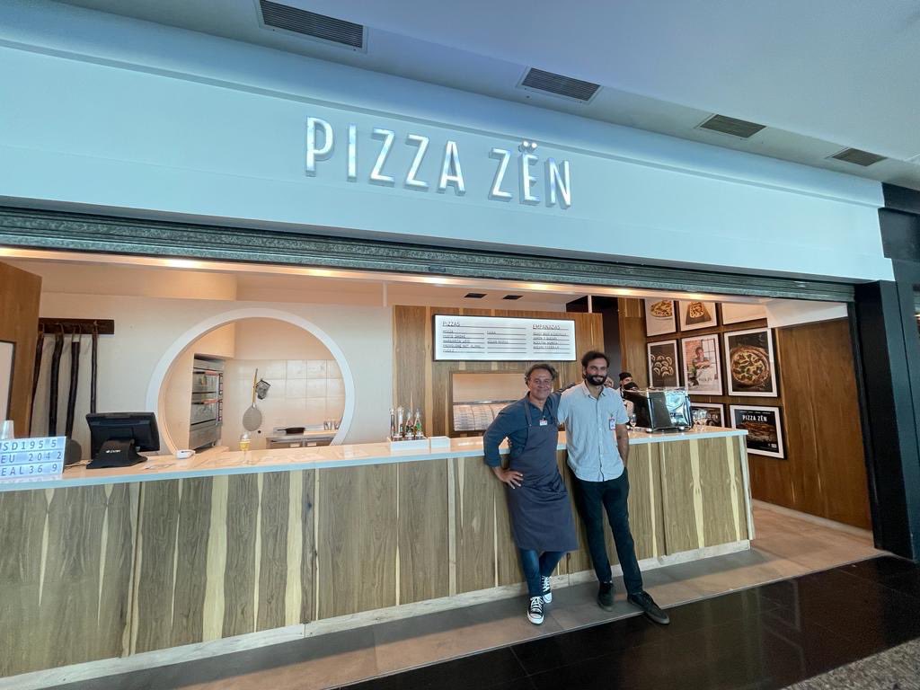 En el aeropuerto de Ezeiza abrió Pizza Zen de Roberto Petersen, a la altura de la puerta 12