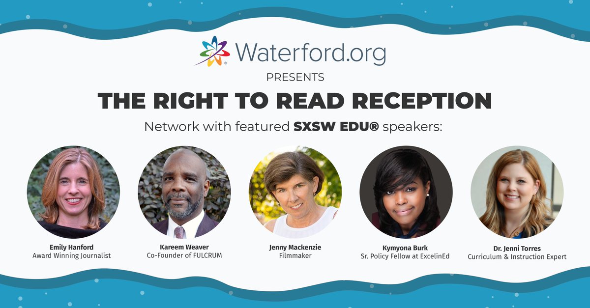 I am excited to share that I will be at #SXSWEDU® next week with Waterford.org!
Don’t forget to stop by the #WaterfordCARES  Session and attend The Right to Read Reception. Register to attend the reception:
lnkd.in/daAyrNqF