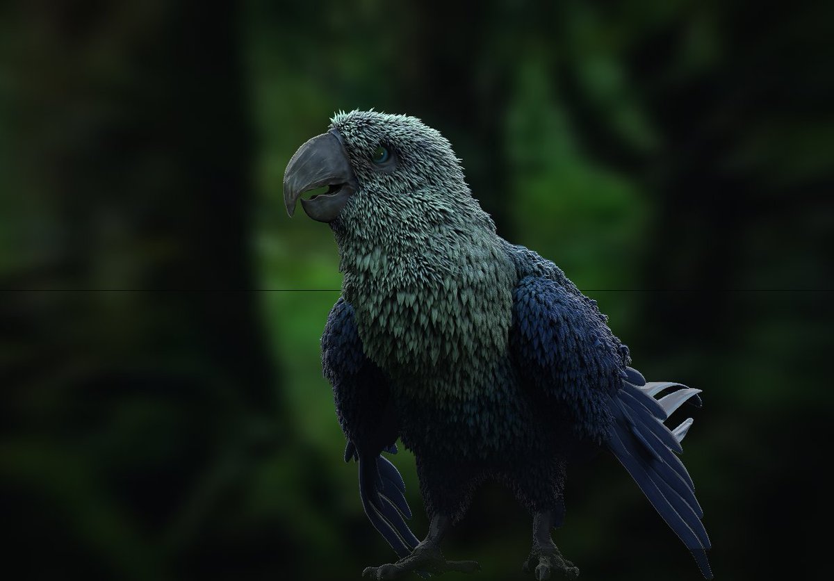 vankev's tweet image. rendering test with backgrounds 

cyanopsitta

#FossilFebruary #FossilFebruary2023 #zbrush