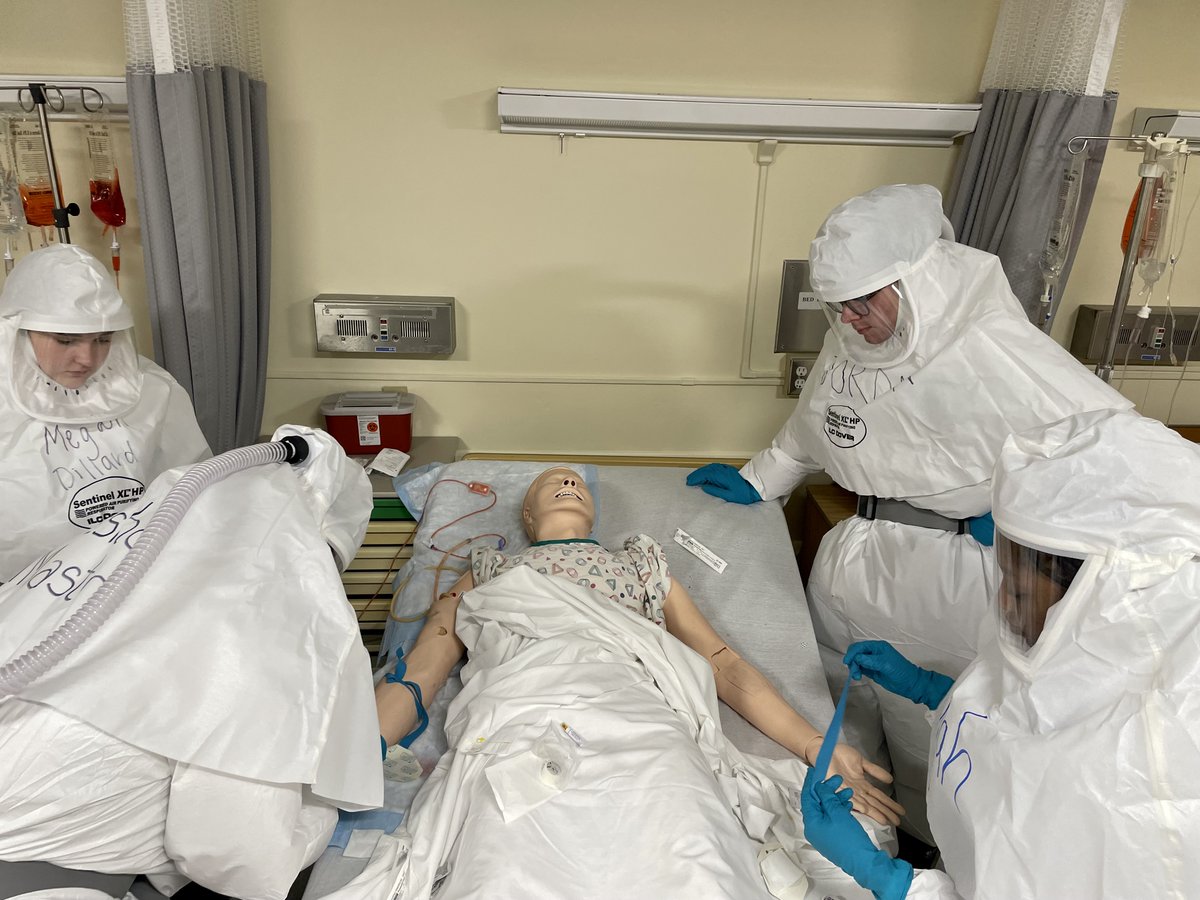 AUG_nursing's tweet photo. Our BSN students have the opportunity to practice nursing skills in full PPE on simulated infectious patients at the Noble Training Facility at the Center for Domestic Preparedness in Anniston, AL.
#JagNation #futurenurses #opportunitylikenoother #fema #disasterpreparedness https://t.co/CLvbVxwUIK