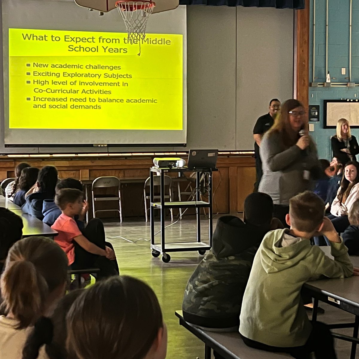 Wedgwood’s fifth graders were excited to welcome the school counselors from Chestnut Ridge for a presentation on what to expect as they make their transition to middle school!