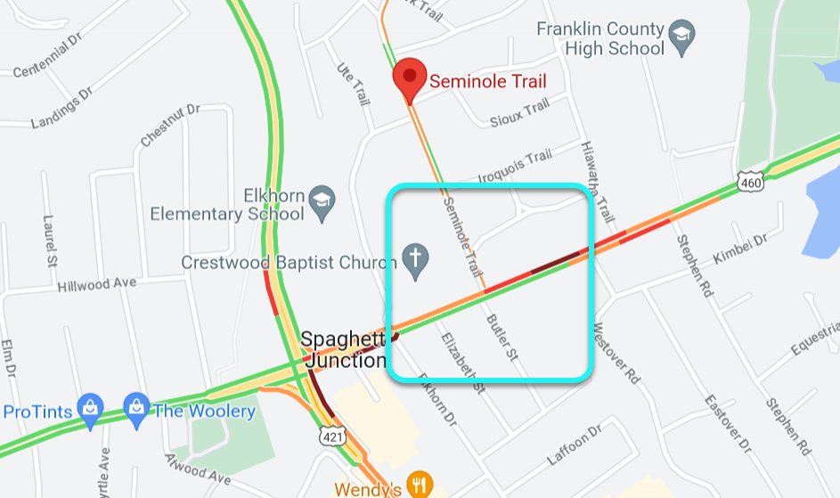 lexwrecks on Twitter "TRAFFIC ALERT KY460 (E Main St) at Seminole