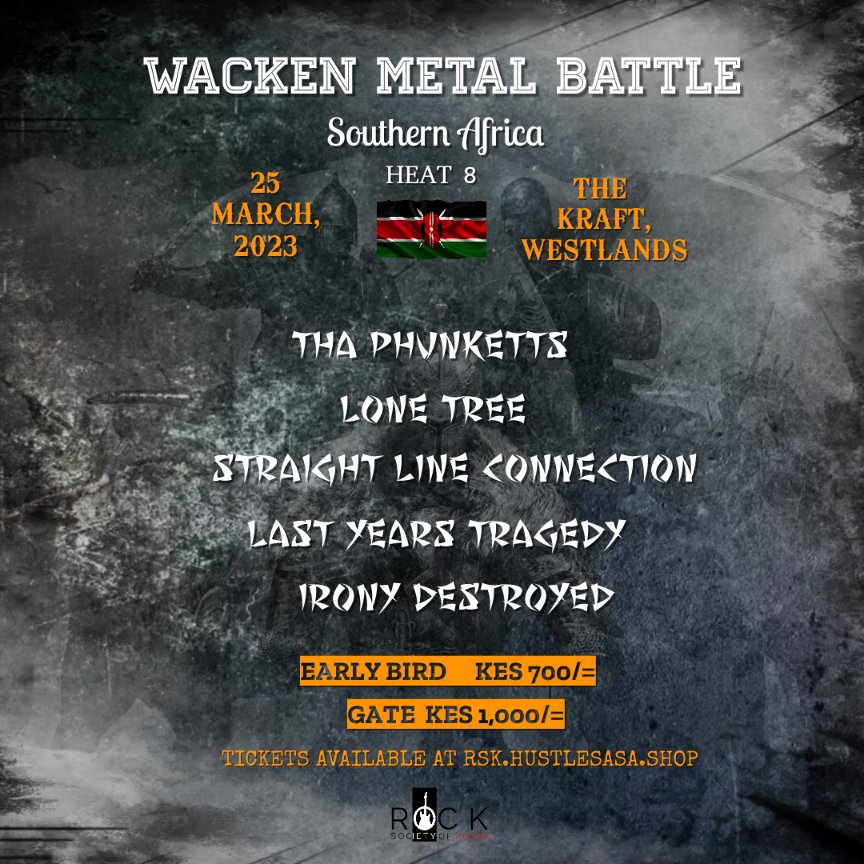 Rock Society of Kenya (@rskkenya) on Twitter photo Mark the date because we're back like we never left! Five glorious bands to battle it out to fly the Kenyan flag. Be ready for fantastic music, great food & good vibes all round at <a href="/thekraftnairobi/">The Kraft Nairobi</a> ! Mark the date because we're back like we never left! Five glorious bands to battle it out to fly the Kenyan flag. Be ready for fantastic music, great food & good vibes all round at <a href="/thekraftnairobi/">The Kraft Nairobi</a> !
