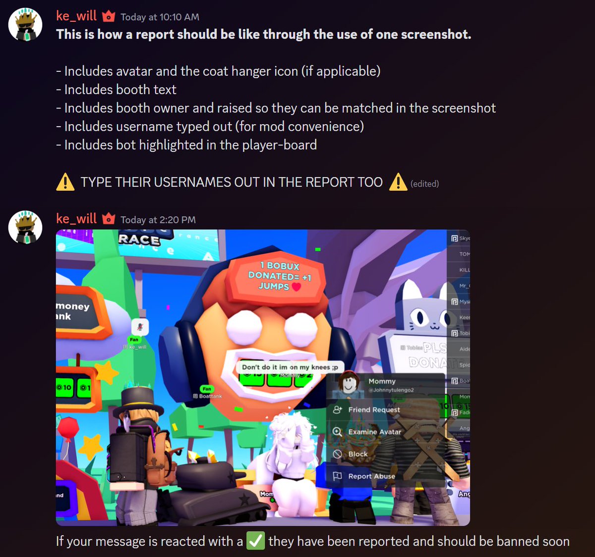 All The Different Bots In Pls Donate