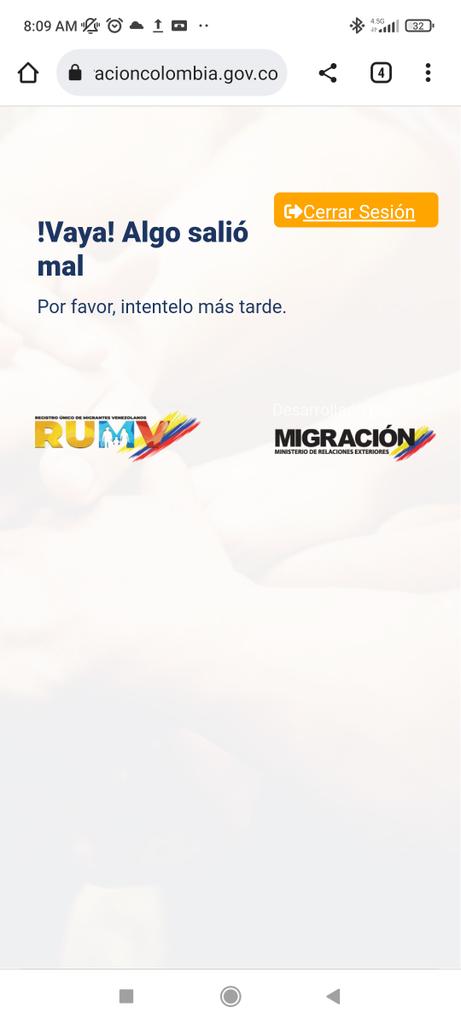 BenitoCartoon's tweet photo. @manuelsimancass @MigracionCol A mi ni la planilla del RUMV me dejo descargar, un año asi también y la página en mantenimiento https://t.co/U9yNYAgWCm