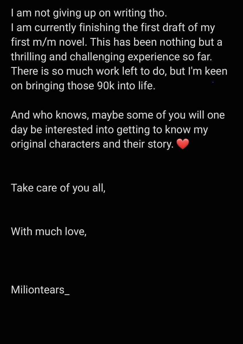 To anyone who read or still reads my AUs,

This journey has been beautiful and I'll always be thankful for everything you gave me.

🤟