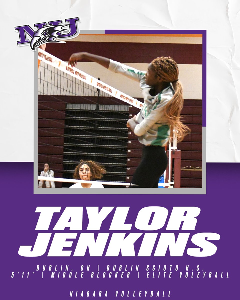 We would like to welcome Taylor Jenkins to the program!

She joins the Purple Eagles from Dublin, OH!

🟣🦅🏐