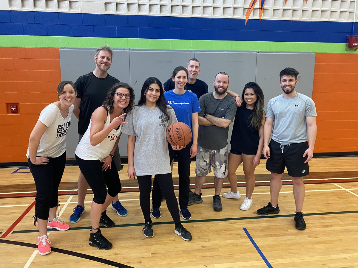 Lunch intramural basketball staff team 🏀🔥 ready for action!