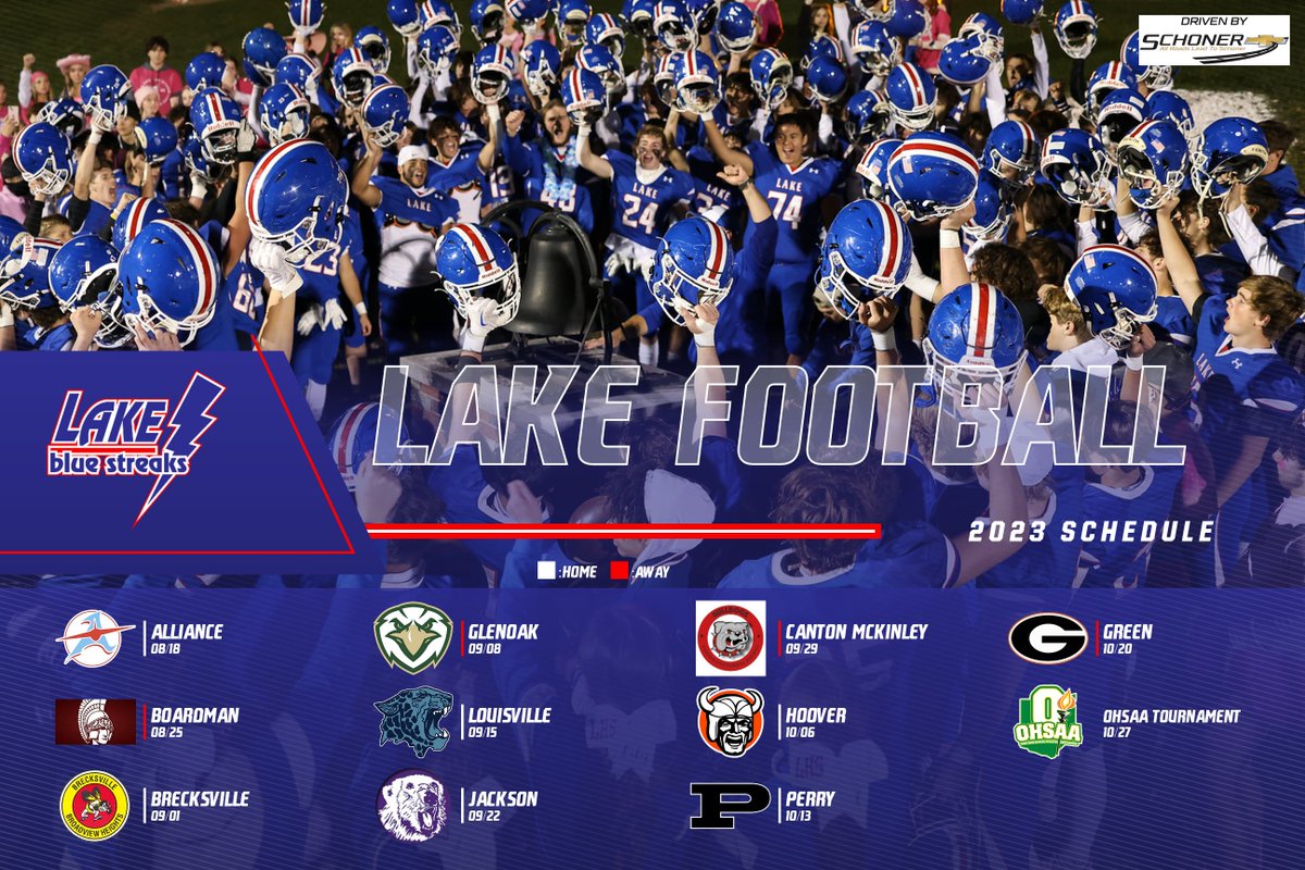 The 2023 campaign for <a href="/StreaksFootball/">Lake Football</a> is official. 

#rockem
