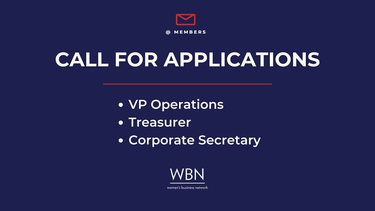 𝗖𝗮𝗹𝗹 𝗳𝗼𝗿 𝗪𝗕𝗡 𝗕𝗼𝗮𝗿𝗱 𝗼𝗳 𝗗𝗶𝗿𝗲𝗰𝘁𝗼𝗿𝘀 𝗔𝗽𝗽𝗹𝗶𝗰𝗮𝘁𝗶𝗼𝗻𝘀  📣 until March 10th:

𝗩𝗣 𝗢𝗽𝗲𝗿𝗮𝘁𝗶𝗼𝗻𝘀: forms.gle/gaXMGx5ey4qtEN…
𝗧𝗿𝗲𝗮𝘀𝘂𝗿𝗲𝗿: forms.gle/LMt4VzmEhXkbGx…
𝗖𝗼𝗿𝗽𝗼𝗿𝗮𝘁𝗲 𝗦𝗲𝗰𝗿𝗲𝘁𝗮𝗿𝘆: forms.gle/15u8nbvKhA8U1g…