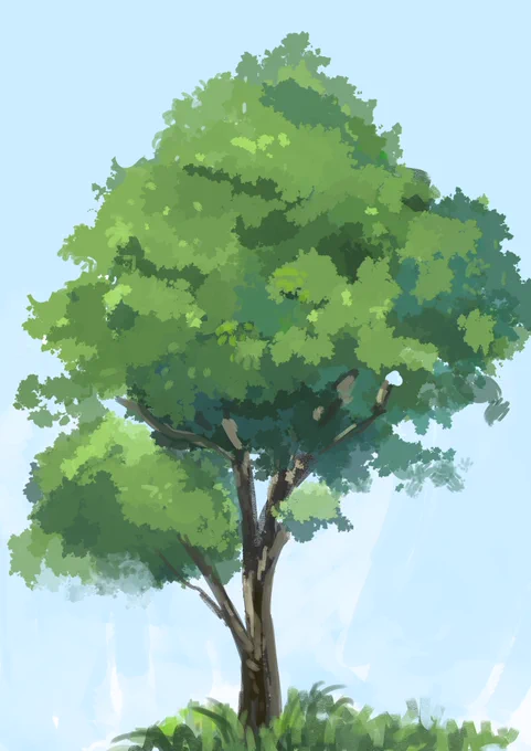 木の練習してた 