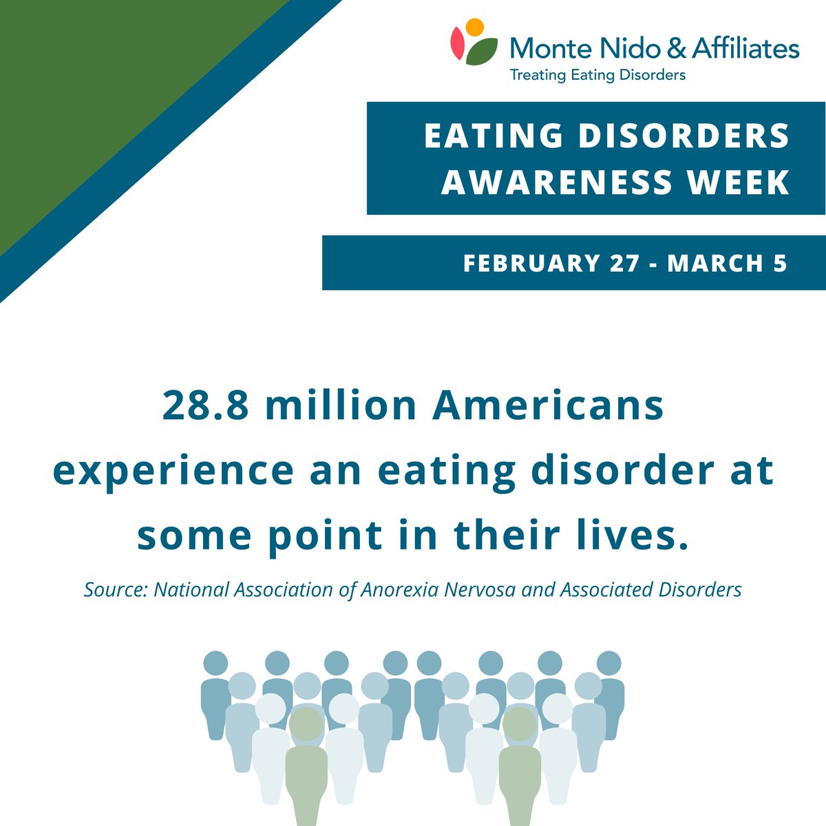 Did you know?

28.8 million Americans experience an eating disorder at some point in their lives. 

Raise awareness this week and every week - #ItsTimeForChange

#eatingdisorderawarenessweek #edsupport #edawareness #edrecovery