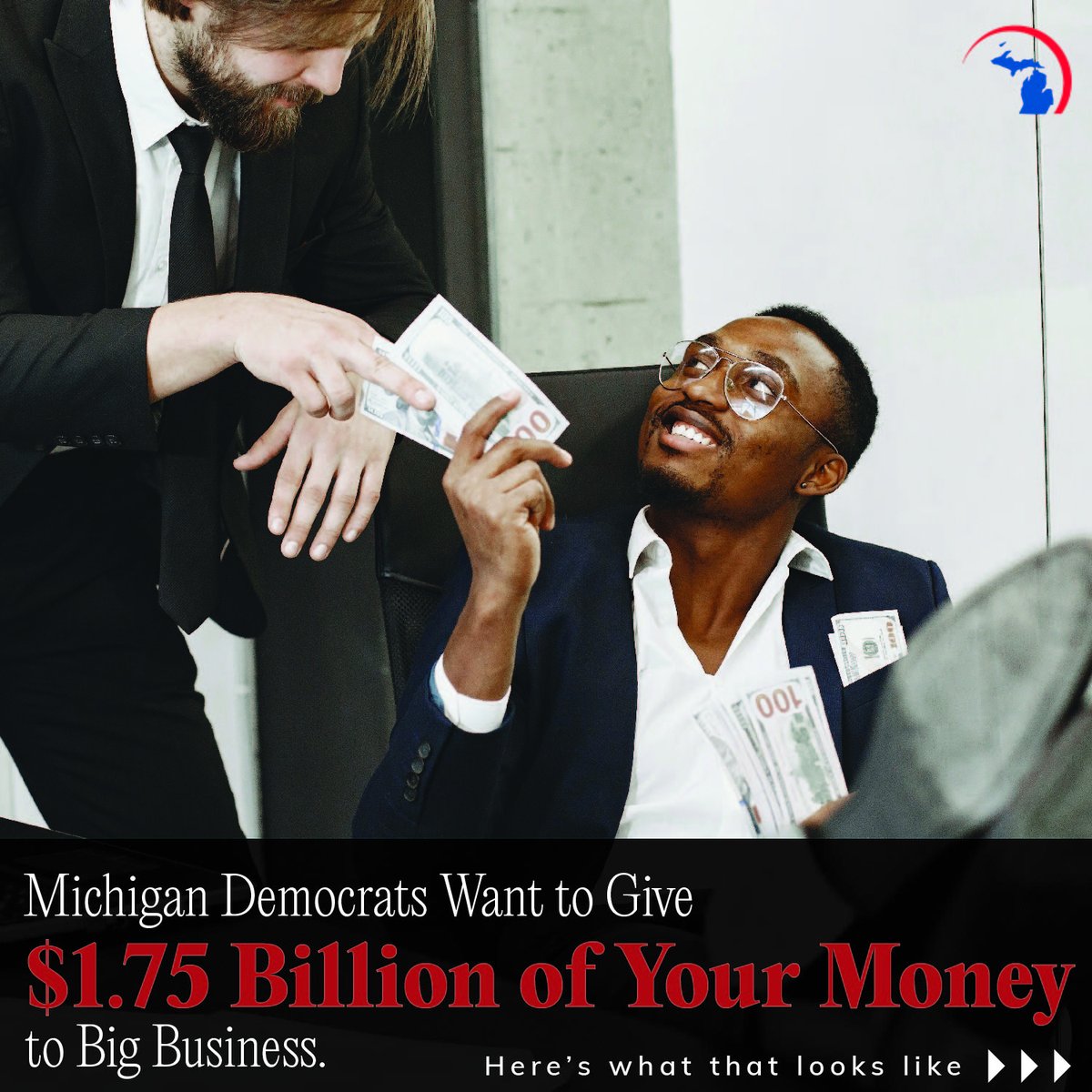 MIForward_Net's tweet image. What would $1.75 Billion of your money look like, if it were used for something better than big business? #DontGiveAwayOurMoney