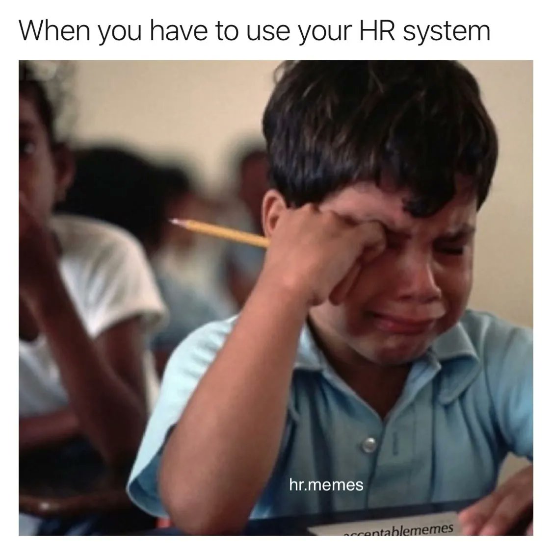 ApplicantManage's tweet photo. Awwww . . . don't cry. Check out The Applicant Manager instead! (We call it TAM.) Our #HR software system helps you streamline applicant management, #hiring, and onboarding. And you can request a live demo today! https://t.co/v9NWKyRkps #HR #HumanResources #TalentManagement #ATS https://t.co/eiHWi0Clrp