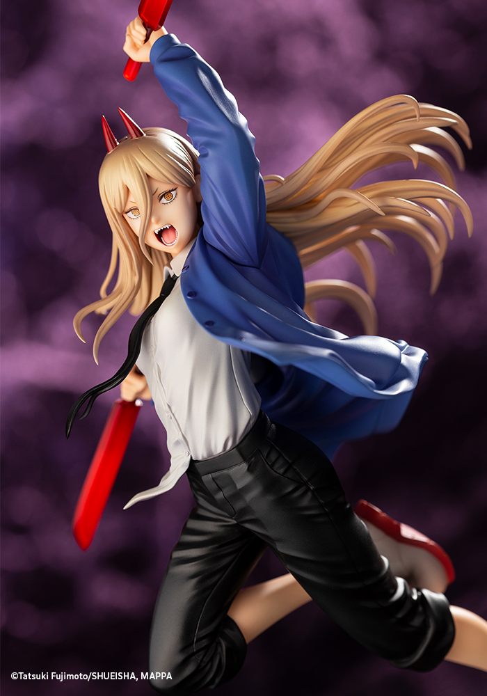 dragonnovelties's tweet photo. Denji, just sit back. And tell the story of how this hero is born. Crashing in to save the day Power - from Chainsaw Man.

Title: CHAINSAW MAN ARTFX J POWER
Character: Power
Sculptor: RESTORE
Manufacturer: Kotobukiya 
Scale: 1/8th 
Release: September '23 https://t.co/8jAaZwX2vx
