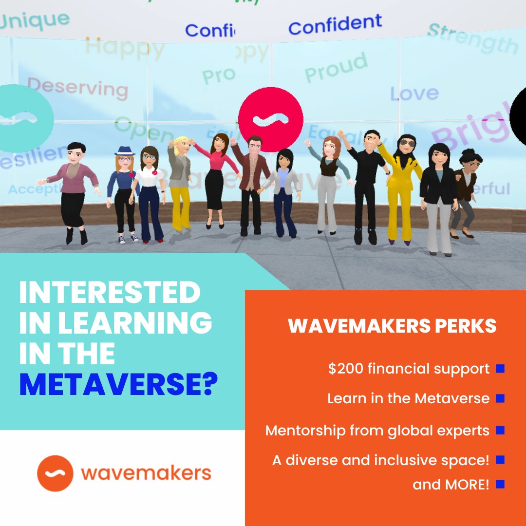 Join Wavemakers - a FREE, part-time, 8-session, VR work-integrated learning program that fits into your schedule. The program includes a virtual Career Fair that connects you with employer partners like Deloitte, IBM, BMO, and more!

Learn more today: wavemakers.network/apply