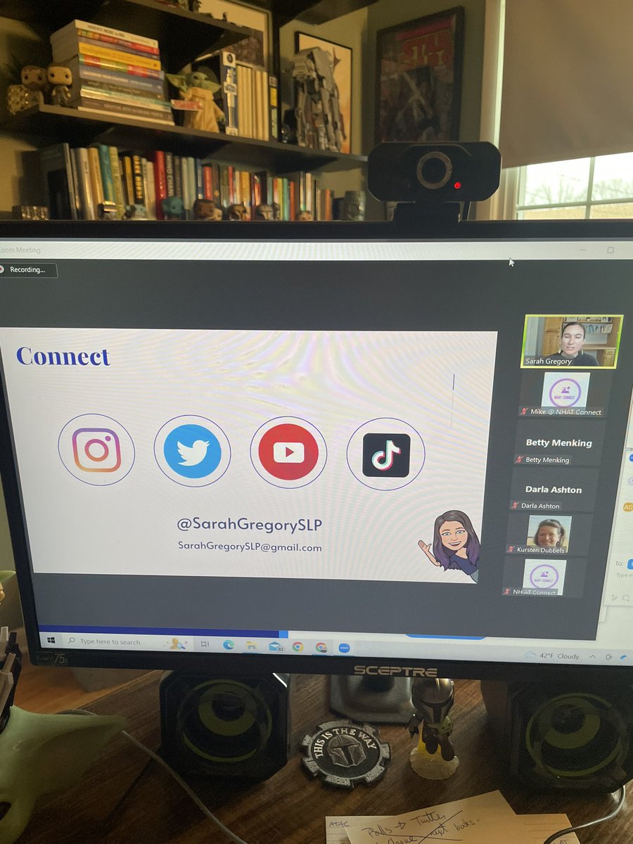Shout out to @SarahGregorySLP Thanks for leading an AAC webinar for our #NHATConnect project #atchat