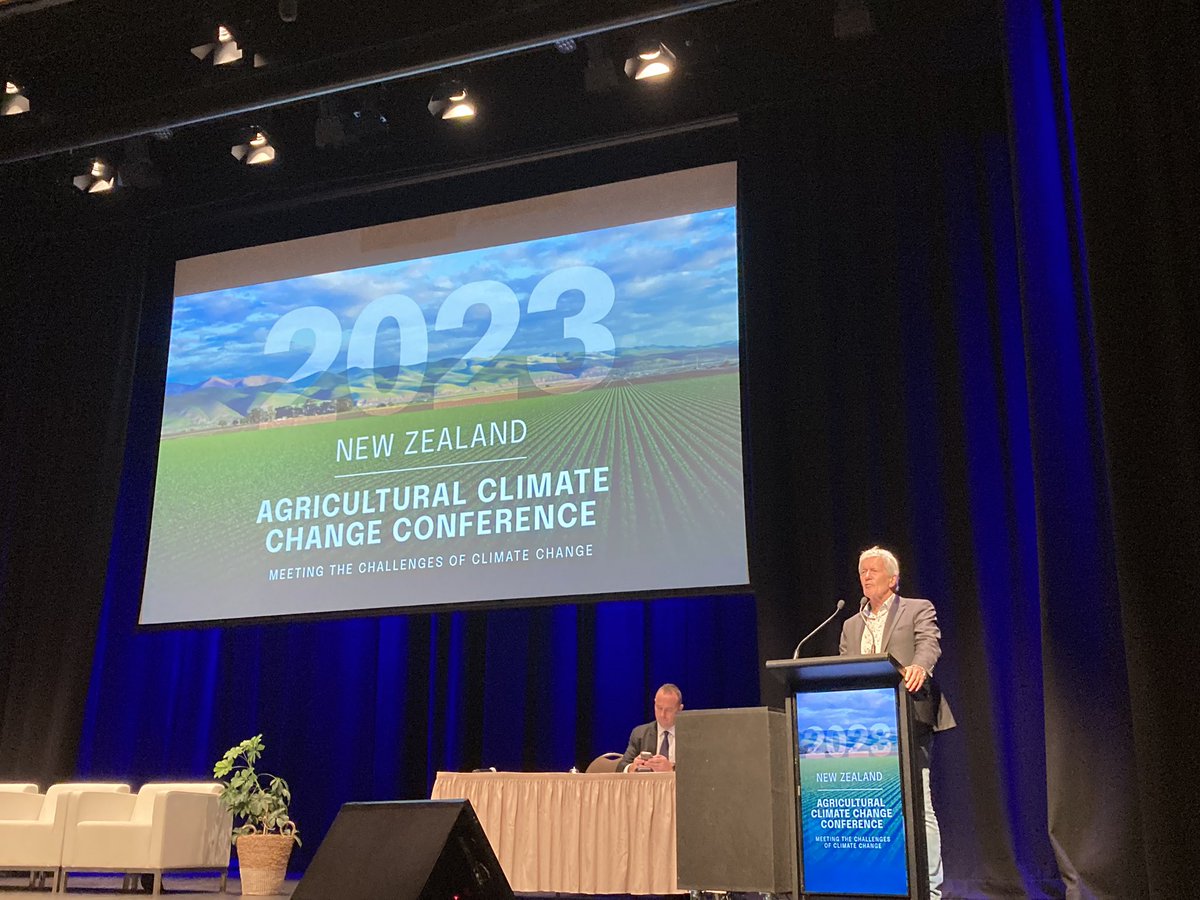 Great to have Minister <a href="/DamienOConnorMP/">Damien O'Connor</a> opening proceedings at #nzaccc2023 - incl. funding for 15 new PHDs and 12 post-docs - building critical capacity for research towards solutions for Ag GHGs <a href="/MPI_NZ/">Ministry for Primary Industries</a>