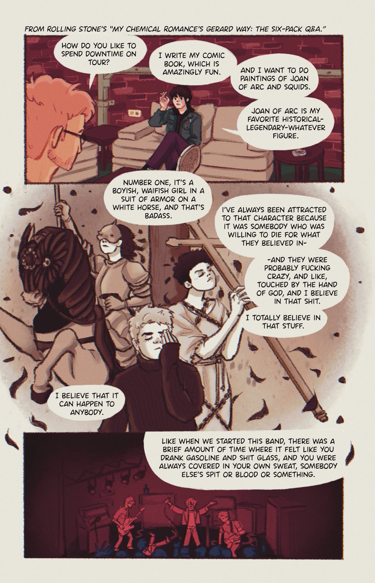 Gerard D'Arc comic done for @mcrvenomzine ! ❤️‍🔥 