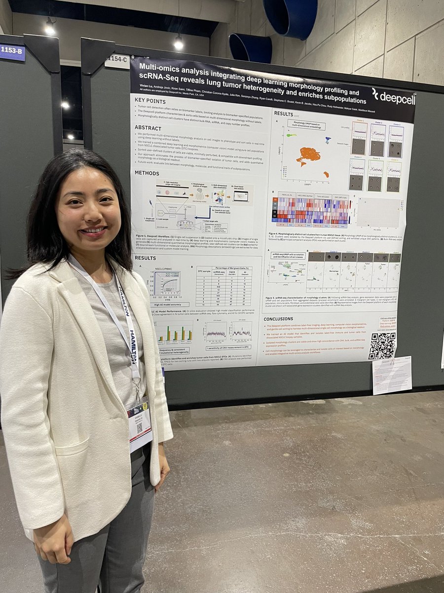 deepcellbio's tweet image. Come see our own Vivian Lu at #SLAS2023 to see how the Deepcell platform is used in a #multiomics approach to look at tumor cell heterogeneity.