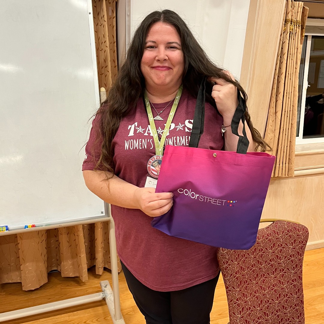 TAPSorg's tweet photo. We would like to thank our friends at @colorstreet and #colorstreetfoundation for bringing a little sparkle to our recent TAPS Women's Empowerment Winter Sedona Retreat! We are so grateful for the support! โจ https://t.co/recg8jzYE4