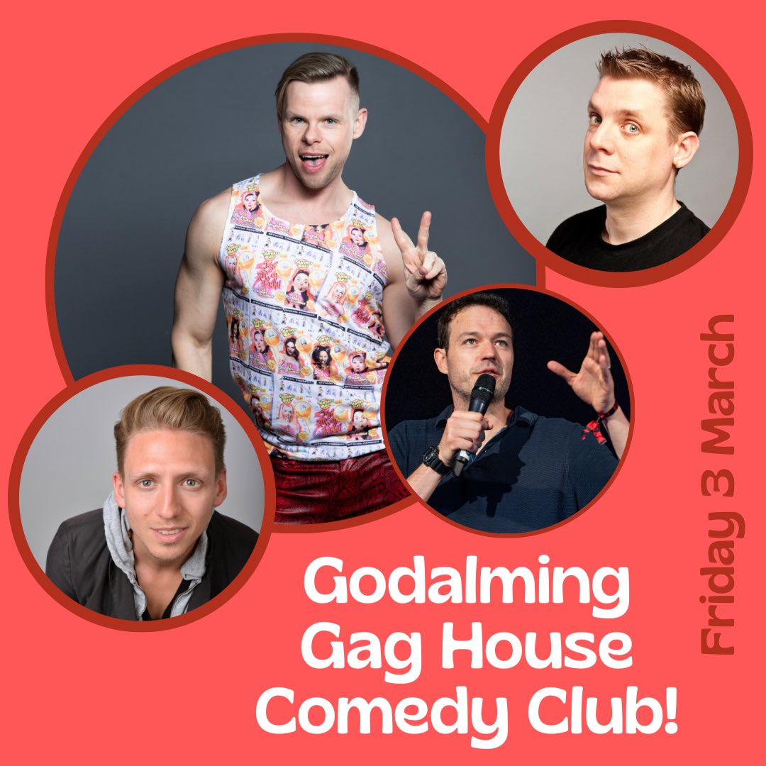 . <a href="/AaronTwitchen/">Aaron Twitchen 🎉</a> will have us in stitches on Friday night in #Godalming! Hilarious jokes, brilliant audience interaction, and a real showman. Can't wait to have him back at #GagHouseComedy! #ComedyGold #StandUpComedy #FridayNightLaughs