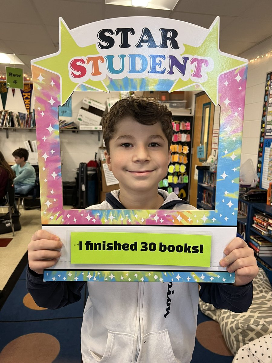 Dalia, Jasmainne, Daniel, and Matei all finished 30 books in our 40 Book Challenge!  Fantastic work!!  #glenoaksschool